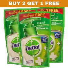 Dettol Buy 2 Get 1 Refil Rs.120"